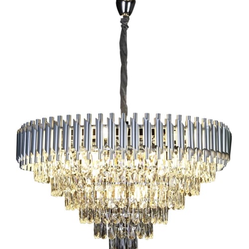 ثريا كريستال فضي قطر 80 سم