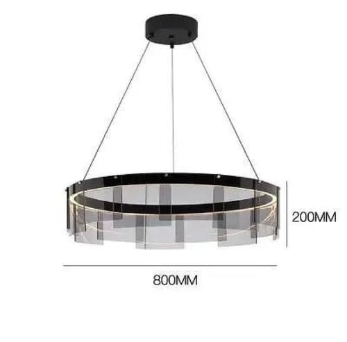 نجف أسود لون الإنارة 3 إضاءات قطر 60 سم 36 واط