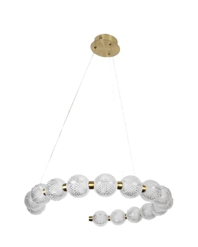 ثريا مودرن ذهبي لون الإنارة 3 إضاءات قطر 60 سم 20...