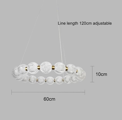 ثريا مودرن ذهبي لون الإنارة 3 إضاءات قطر 60 سم 25...