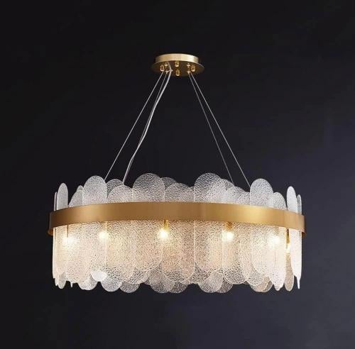 ثريا مودرن بحزام ذهبي قطر 60 سم