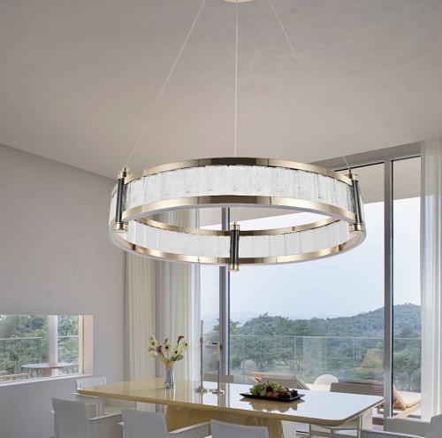 ثريا مودرن ذهبي لون الإنارة 3 إضاءات قطر 60 سم 42...