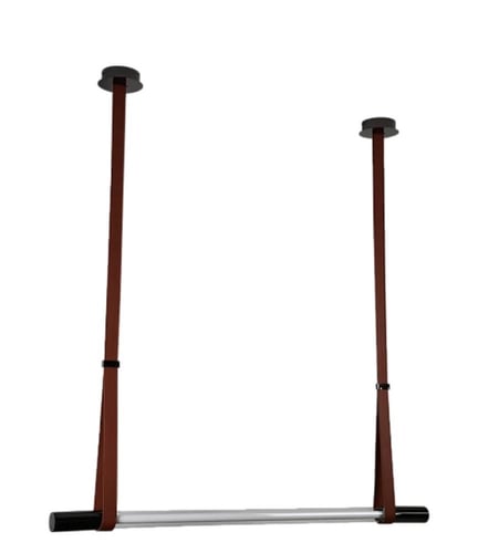 نجف مودرن أسود إضاءة أصفر 18 واط قطر 140 سم