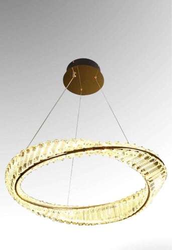 ثريا هيمن مودرن ذهبي مع لون إنارة 3 إضاءات متغيرة...