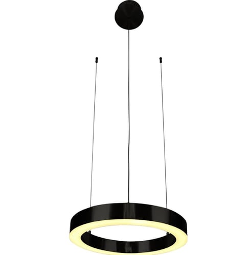 نجف مودرن أسود مع لون إنارة أصفر 36 واط قطر 50 سم