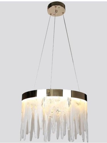 ثريا مودرن ذهبي فاخر لون الإنارة أصفر 55 واط قطر 6...