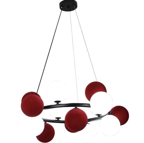 نجف مودرن أحمر مع أبيض