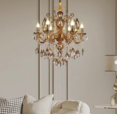 ثريا شمعدان ذهبي فاخر قطر 63 سم