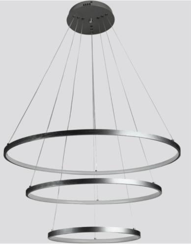 نجف مودرن أسود 3 حلقات الإنارة 3 إضاءات قطر 40*60*...