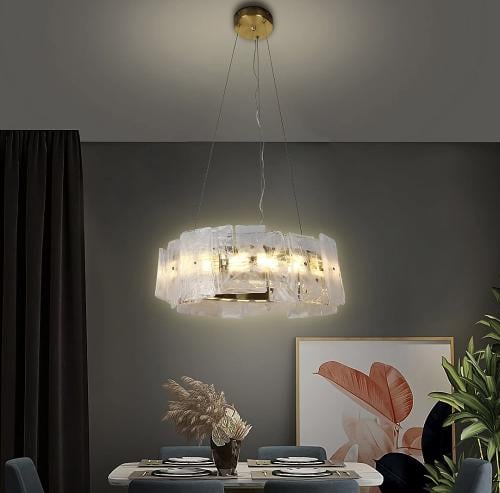 ثريا مودرن ذهبي لون الإنارة 3 إضاءات قطر 60 سم 42...