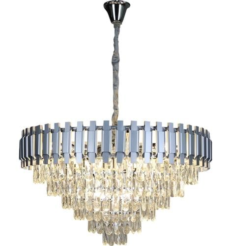 ثريا كريستال فضي قطر 80 سم