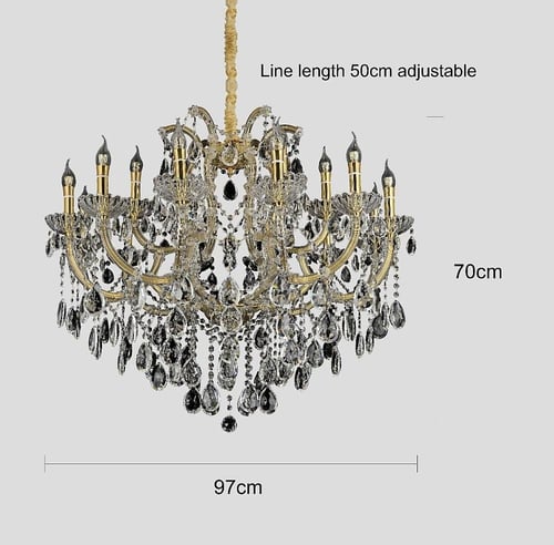 ثريا شمعدان ذهبي فاخر قطر 95 سم