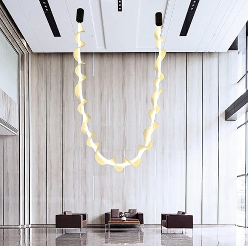 نجف مودرن فاخر ذهبي لون الانارة أصفر 75 واط