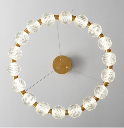 ثريا مودرن ذهبي لون الإنارة 3 إضاءات قطر 40 سم 15...