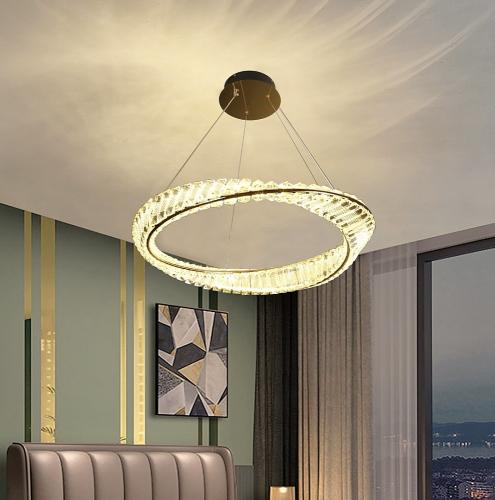 ثريا هيمن مودرن ذهبي مع لون إنارة 3 إضاءات متغيرة...