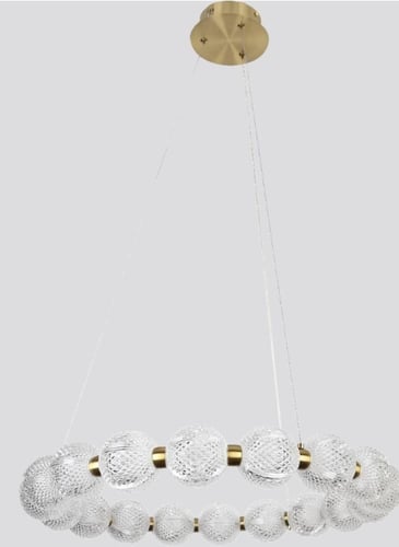 ثريا مودرن ذهبي لون الإنارة 3 إضاءات قطر 60 سم 25...