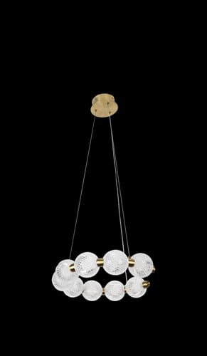 ثريا مودرن ذهبي لون الإنارة 3 إضاءات قطر 40 سم 15...