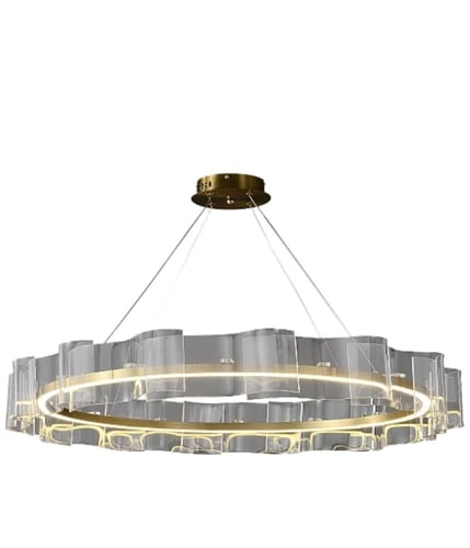 ثريا مودرن ذهبي لون الإنارة 3 إضاءات قطر 100 سم 55...