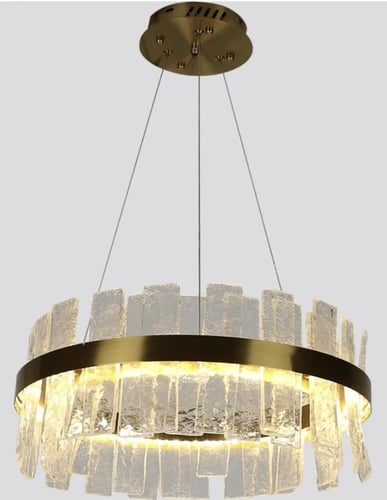 ثريا مودرن ذهبي لون الإنارة 3 إضاءات قطر 60 سم 42...