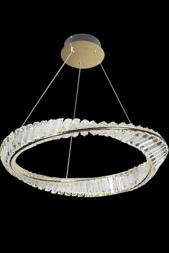 ثريا هيمن مودرن ذهبي مع لون إنارة 3 إضاءات متغيرة...