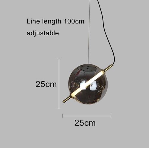 نجف علاقي مودرن فاخر اسود لون الانارة اصفر 9 واط 2...