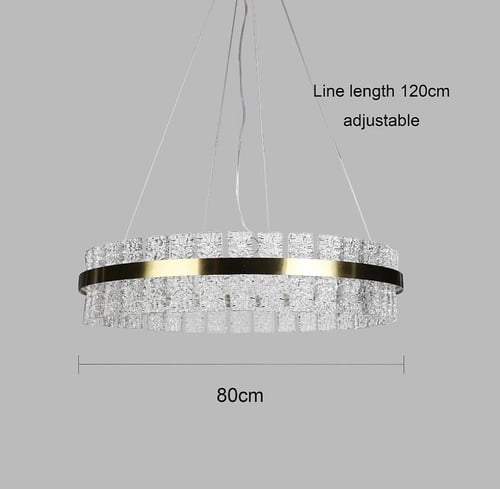 ثريا مودرن ذهبي لون الإنارة 3 إضاءات قطر 80 سم 95...