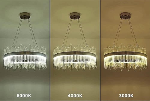 ثريا كريستال مودرن بحزام ذهبي لون الإنارة 3 إضاءات...