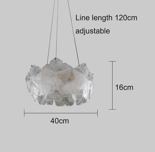 ثريا مودرن ذهبي فاخر قطر 40 سم