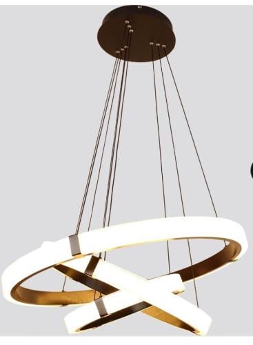 نجف مودرن أسود 3حلقات 3 اضاءات 225 واط