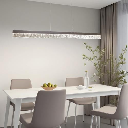 نجف أسود لون الإنارة 3 إضاءات طول 120 سم 25 واط