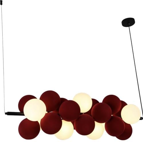 نجف مودرن أحمر مع أبيض