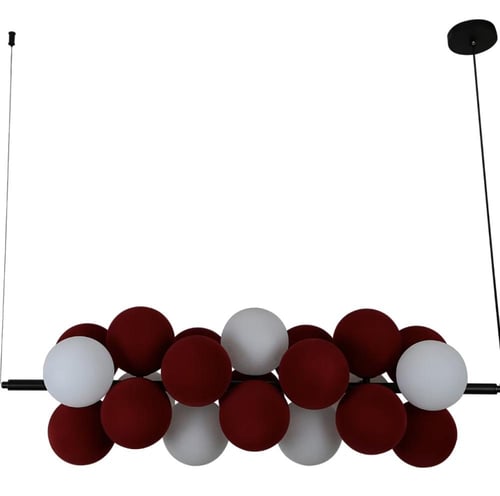 نجف مودرن أحمر مع أبيض
