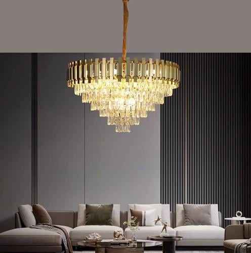 ثريا كريستال ذهبي قطر 80 سم