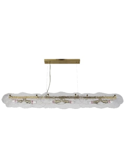 ثريا مودرن مستطيل ذهبي فاخر قطر 60 سم