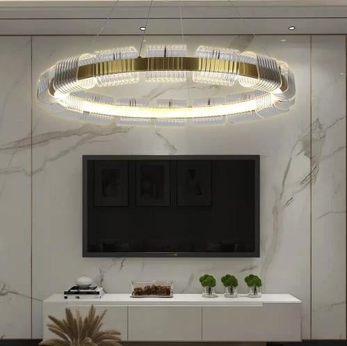 ثريا مودرن ذهبي لون الإنارة 3 إضاءات قطر 100 سم 55...