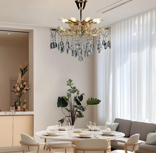 ثريا شمعدان ذهبي فاخر قطر 56 سم