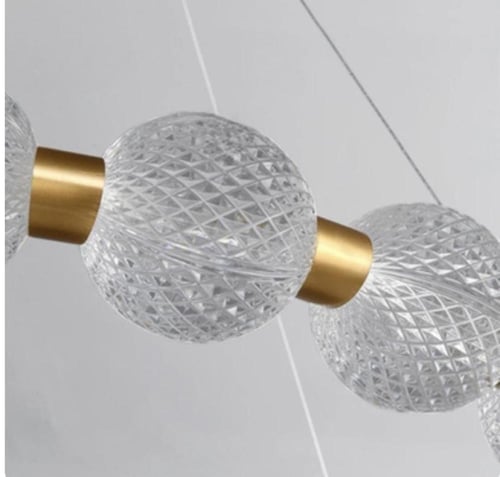 ثريا مودرن ذهبي لون الإنارة 3 إضاءات قطر 100 سم 42...