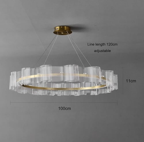 ثريا مودرن ذهبي لون الإنارة 3 إضاءات قطر 100 سم 55...