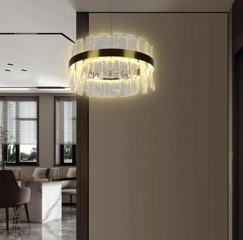 ثريا مودرن ذهبي لون الإنارة 3 إضاءات قطر 40 سم 30...