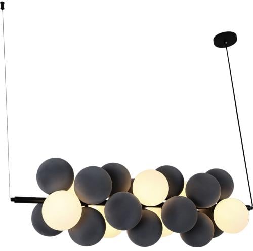 نجف مودرن رصاصي مع أبيض