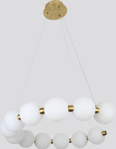 نجف مودرن ذهبي الإنارة 3 إضاءات قطر 60 سم 20 واط