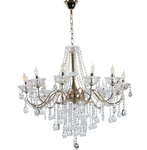 ثريا شمعدان ذهبي فاخر 12 لمبة