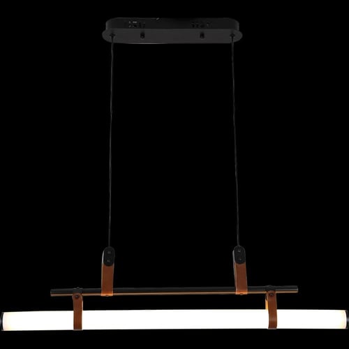 نجف مودرن أسود إضاءة أصفر 12 واط قطر 75 سم