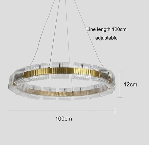 ثريا مودرن ذهبي لون الإنارة 3 إضاءات قطر 100 سم 55...