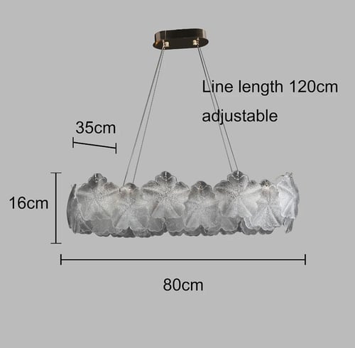 ثريا مودرن ذهبي فاخر قطر 80*35 سم