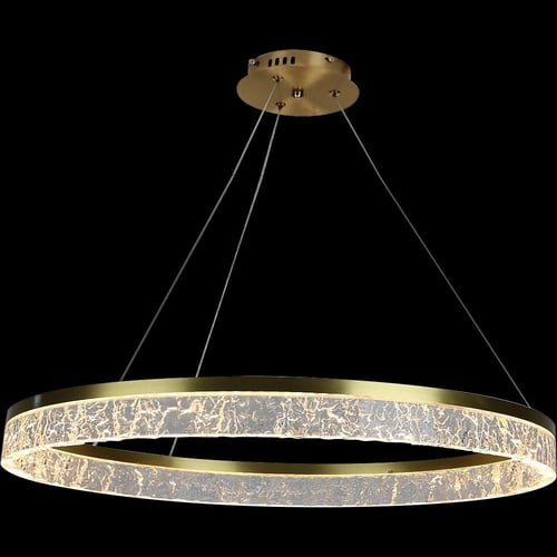 ثريا مودرن ذهبي زيتي 3 اضاءات 42 واط قطر 100 سم