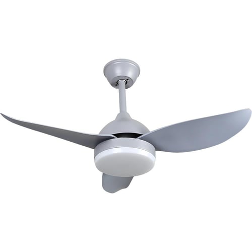 مروحة سقف مودرن مع غطاء رمادي لون الانارة 3اضاءات