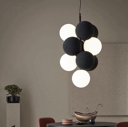 نجف مودرن أسود مع أبيض