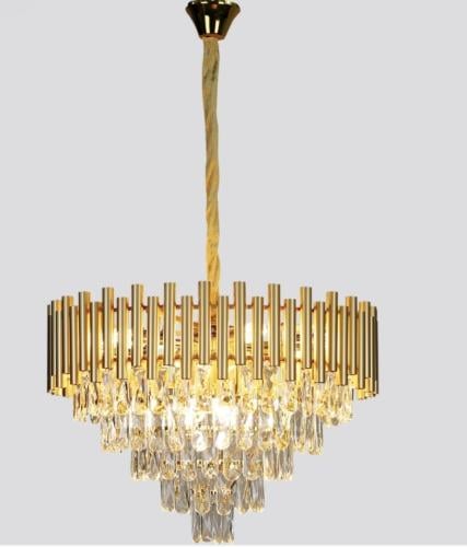 ثريا كريستال ذهبي قطر 60 سم