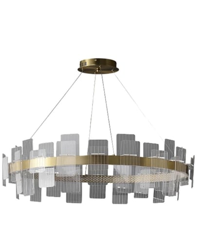 ثريا مودرن ذهبي لون الإنارة 3 إضاءات قطر 28*100 سم...